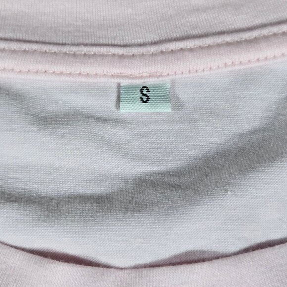 New Pink Love Cow Print Casual Oversized T-Shirt – Size Small - Picture 5 of 6